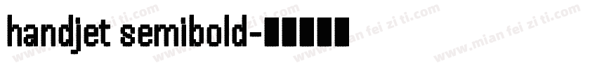handjet semibold字体转换
